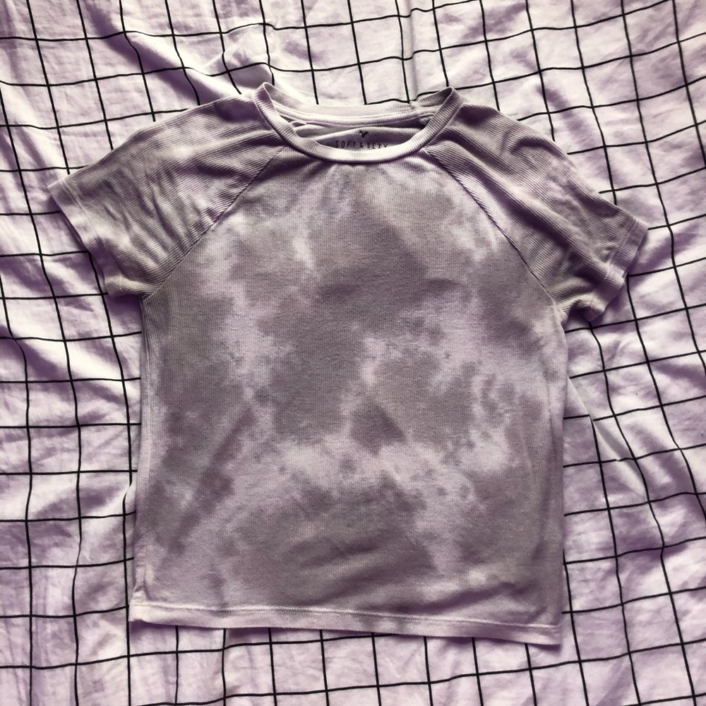 american eagle ribbed crop top